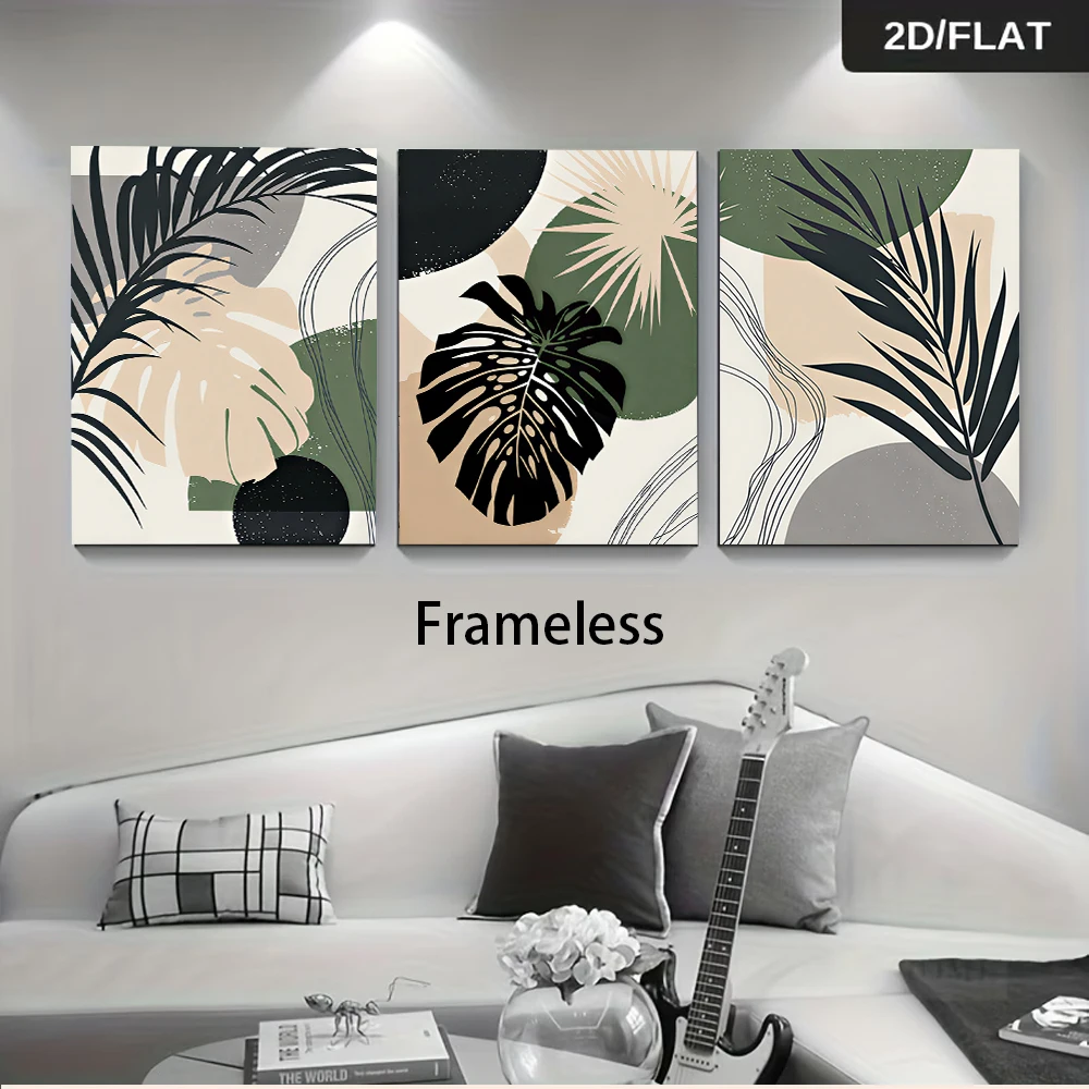 Abstract Canvas Set - Meerdere maten, 3-delige schilderijset zonder lijst,