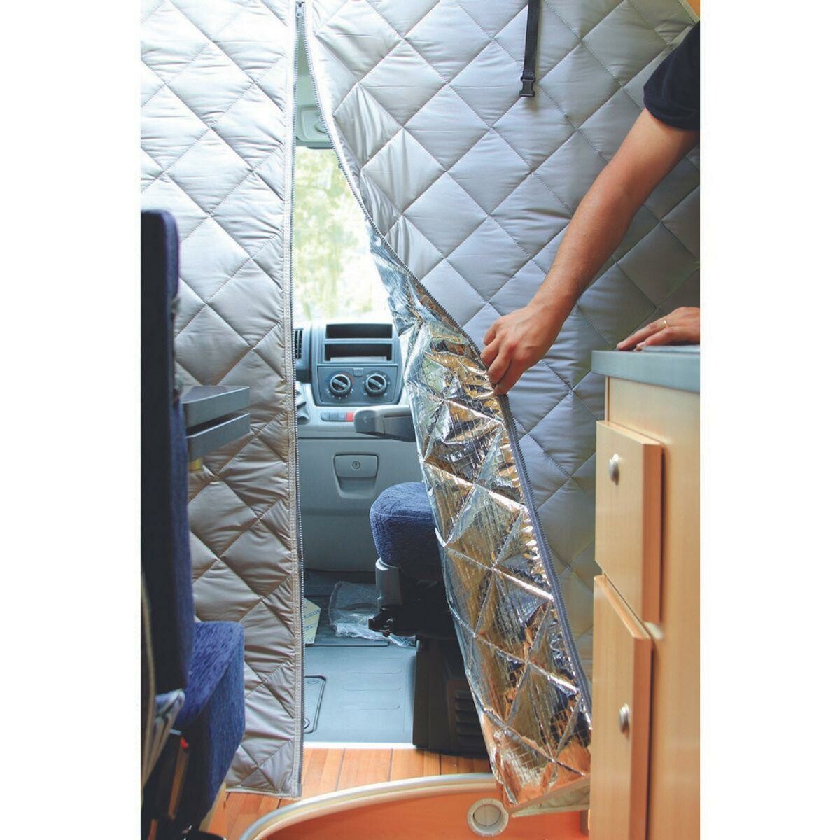 Curtain Curtain - RV Divider Isolatie Gordijn Warmte-isolatie Gordijn