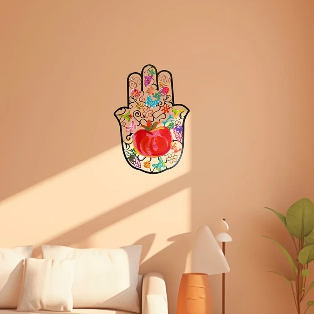 Wall Art - CIFBUY Hamsa Hand Metalen Wanddecoratie Kleurrijke