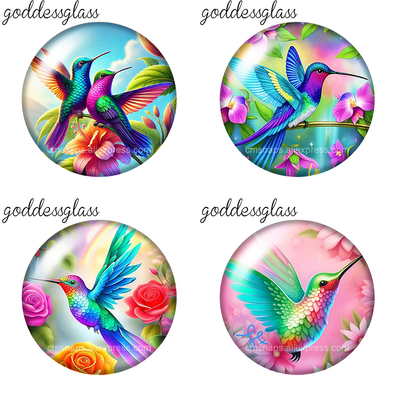 Vase Decor - Vliegende Kolibriebloemen 10 stuks 12mm/18mm/20mm/25mm Ronde