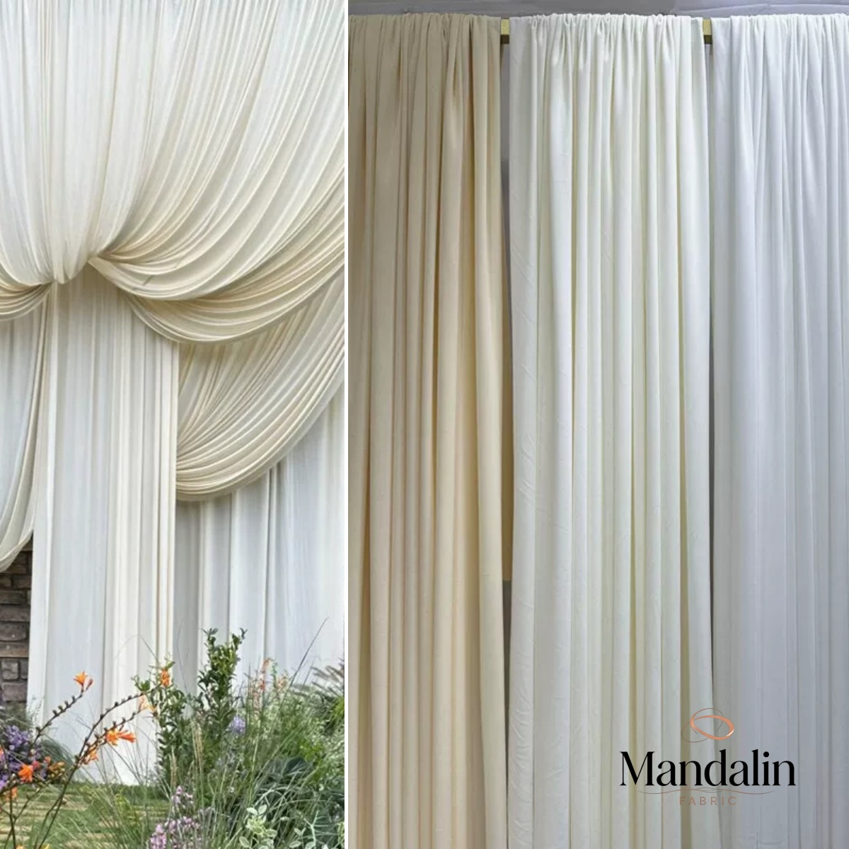 Witte koffie-melkzijde stretch - Curtain Curtain recensie en prijs