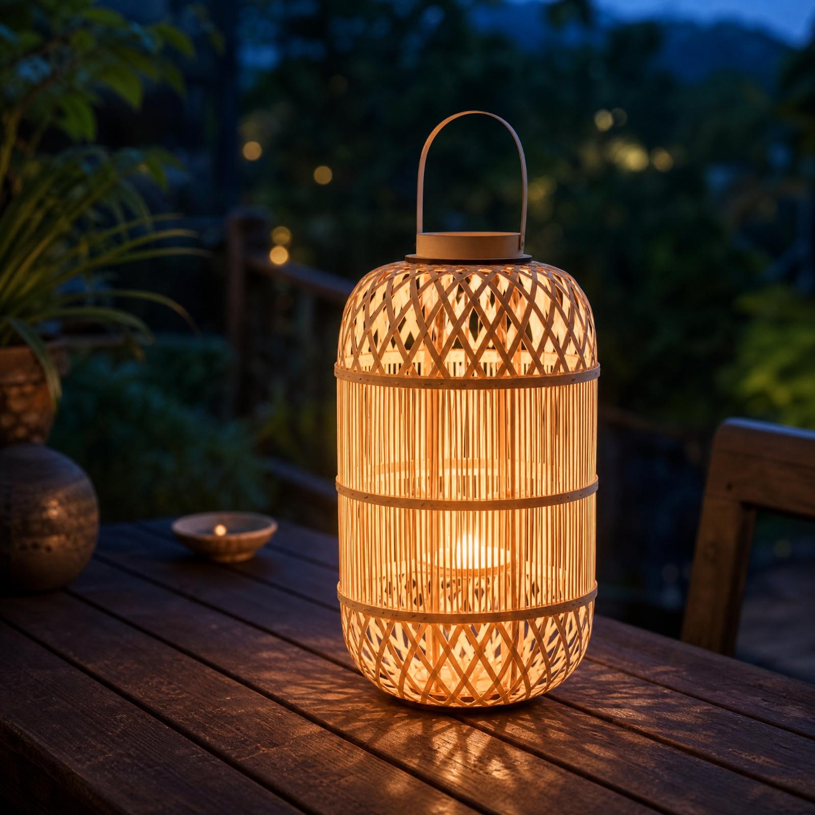 Decoratieve bamboelantaarn voo - Candle Holder Decor recensie en prijs