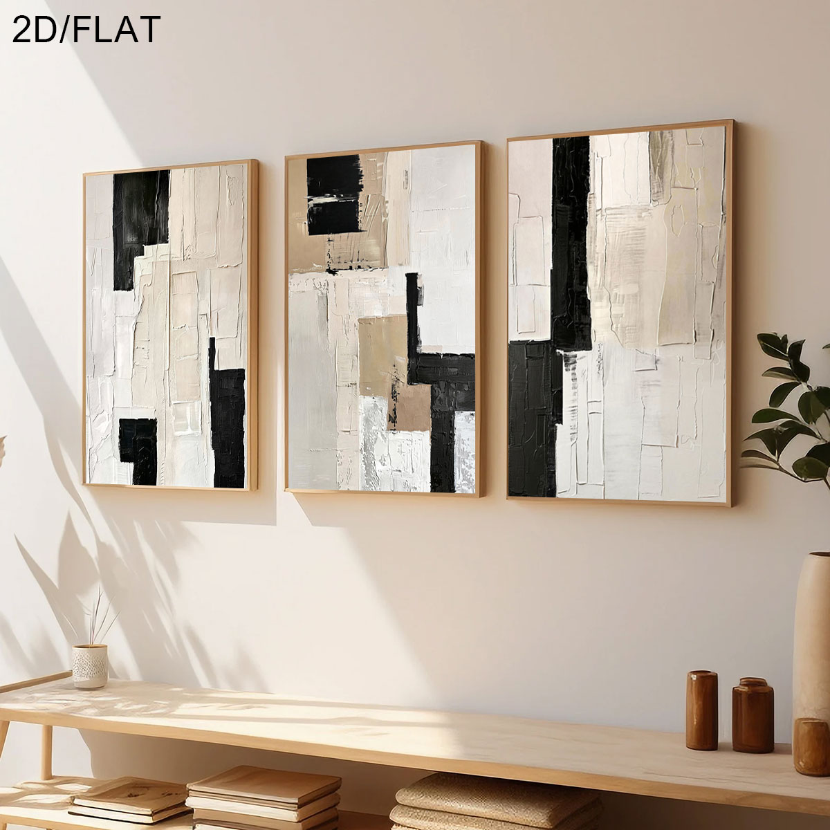 3 stuks frameloos, 3 stuks/set - Abstract Canvas Set recensie en prijs