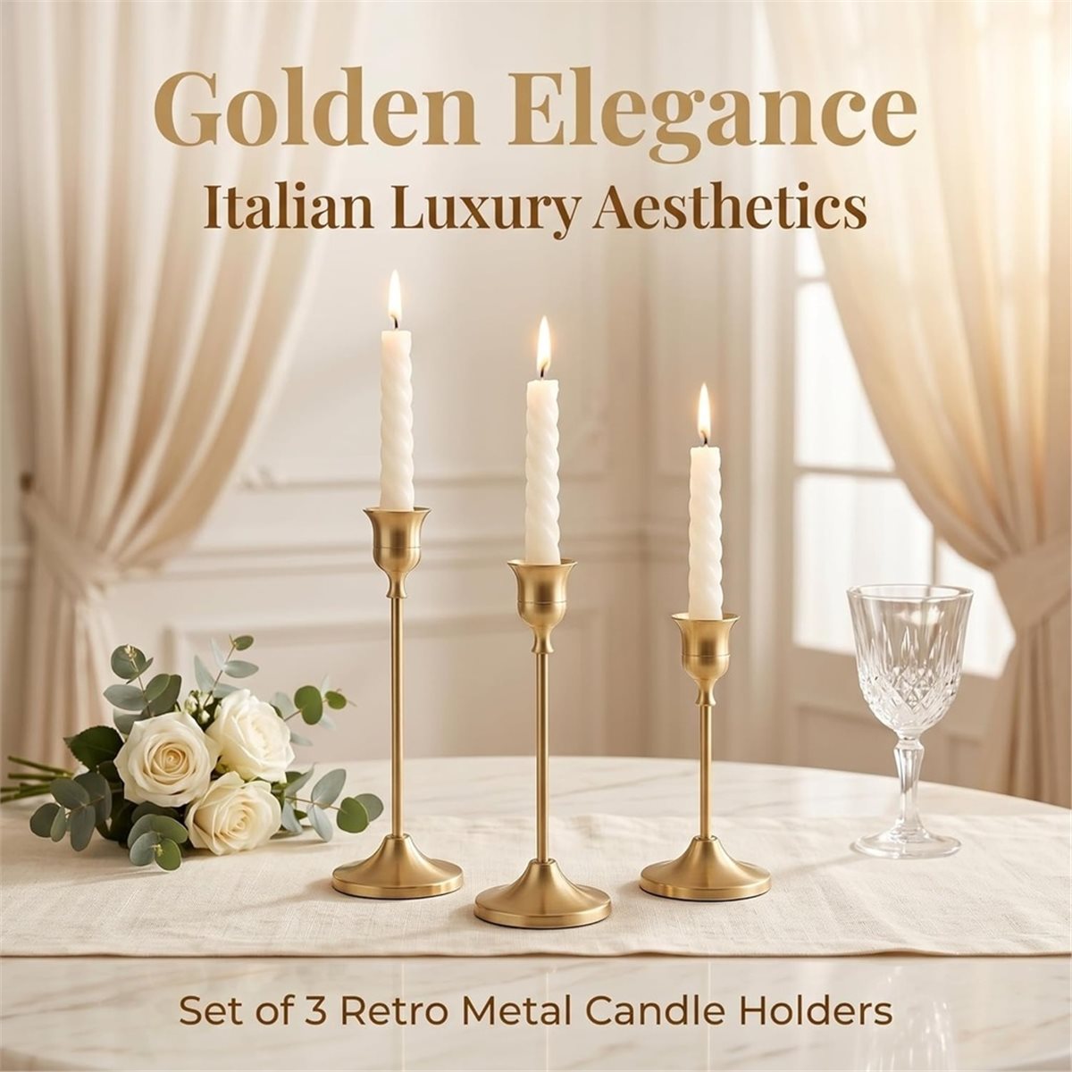 12 stuks gouden kandelaars, vi - Candle Holder Decor recensie en prijs