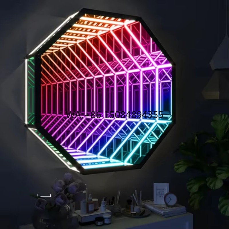Octagonale 3D oneindigheidsspi - Decorative Mirror recensie en prijs